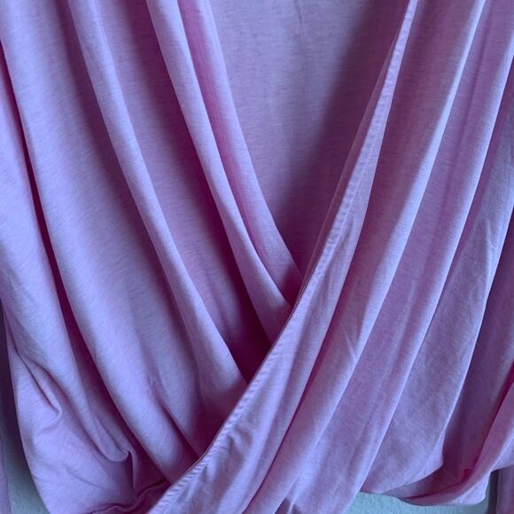Gap Fit Pink Drape Back Long Sleeve L - Picture 4 of 5